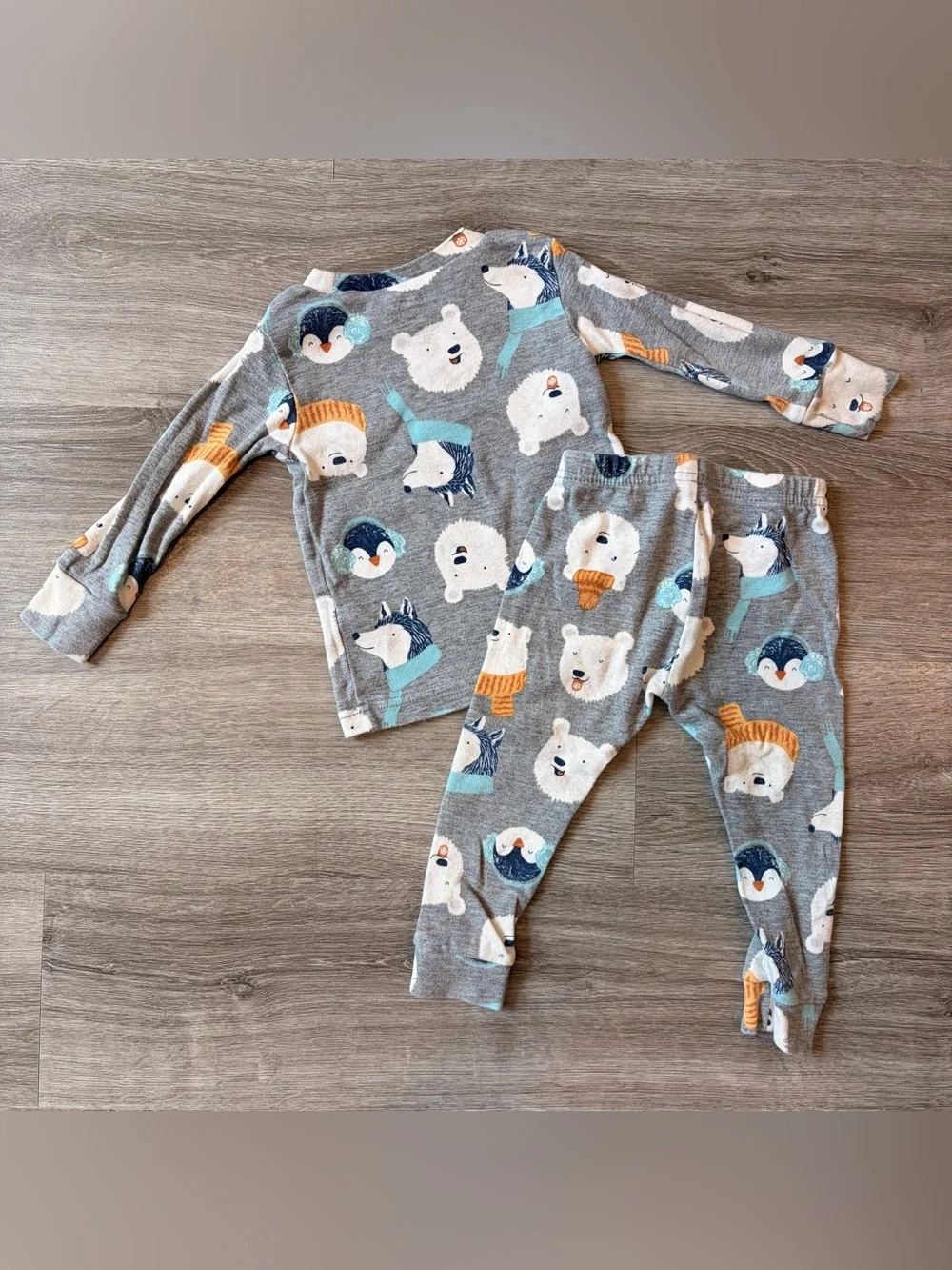 Carter's baby boys polar bear print pajama set